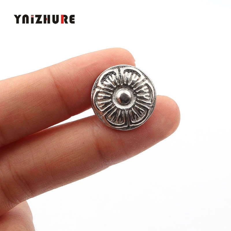 10 шт. ручка из сплава коробка для ювелирных изделий фурнитура цветок резная форма