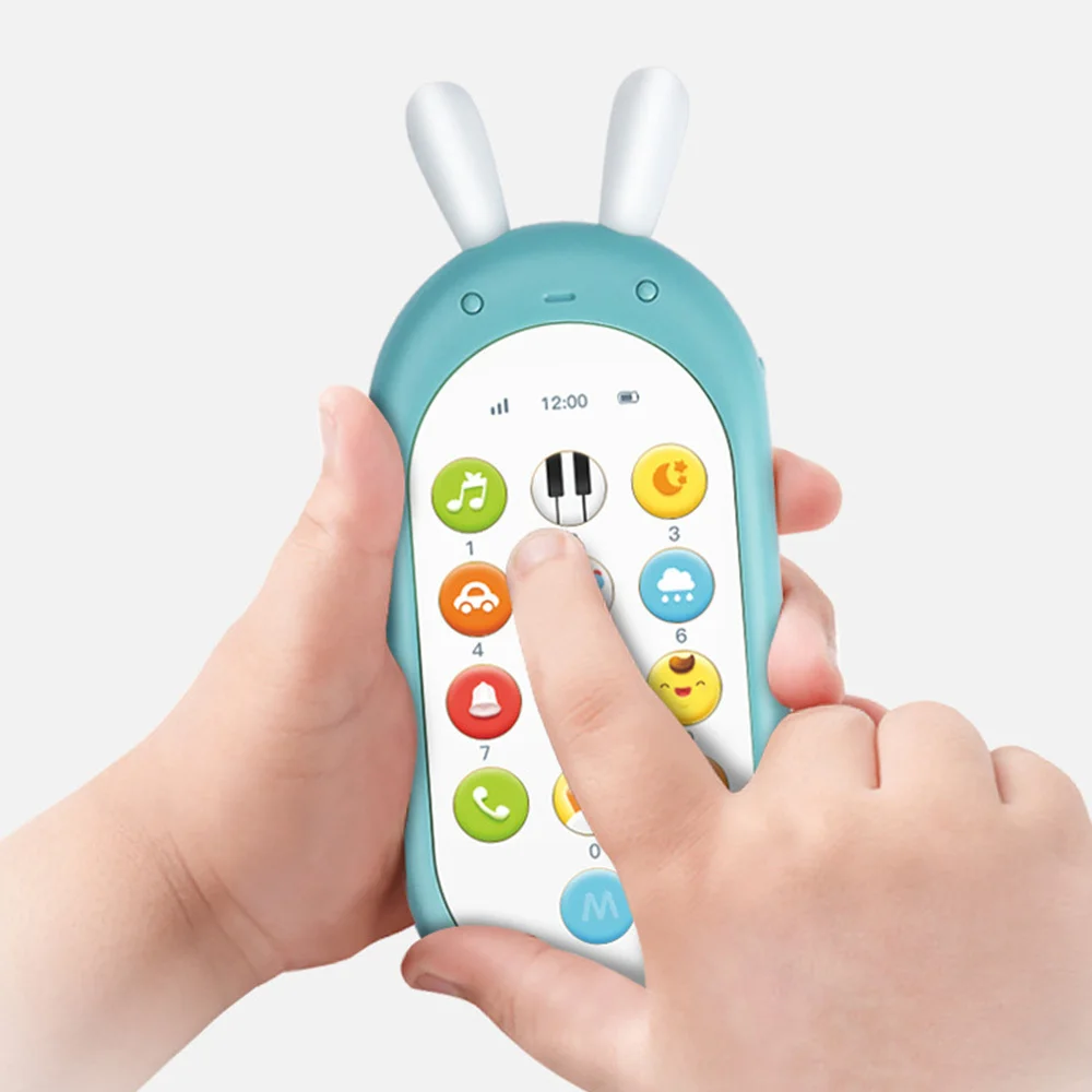 Детская имитация Электронная Кнопка игрушка мобильный телефон развивающая