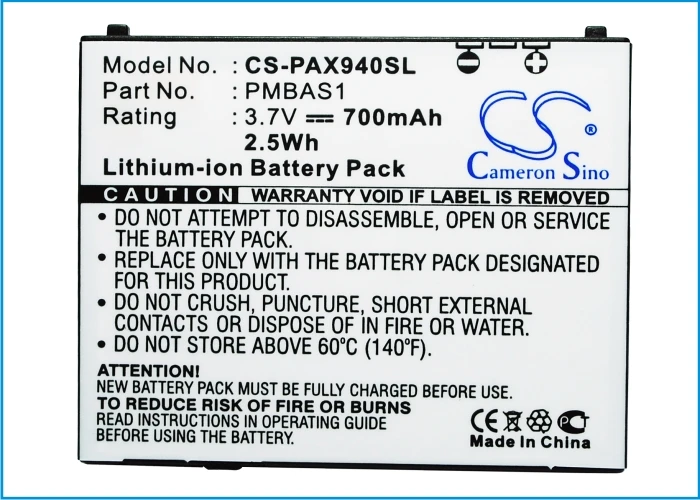 Cameron Sino 700mAh Аккумулятор PMBAS1 для Panasonic 001 P 940 941P|Аккумуляторы мобильных телефонов| |