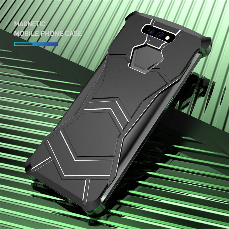 Магнитный чехол для телефона R-just Panther для Xiaomi Black Shark, металлический бампер для телефона, тонкий противоударный чехол для телефона