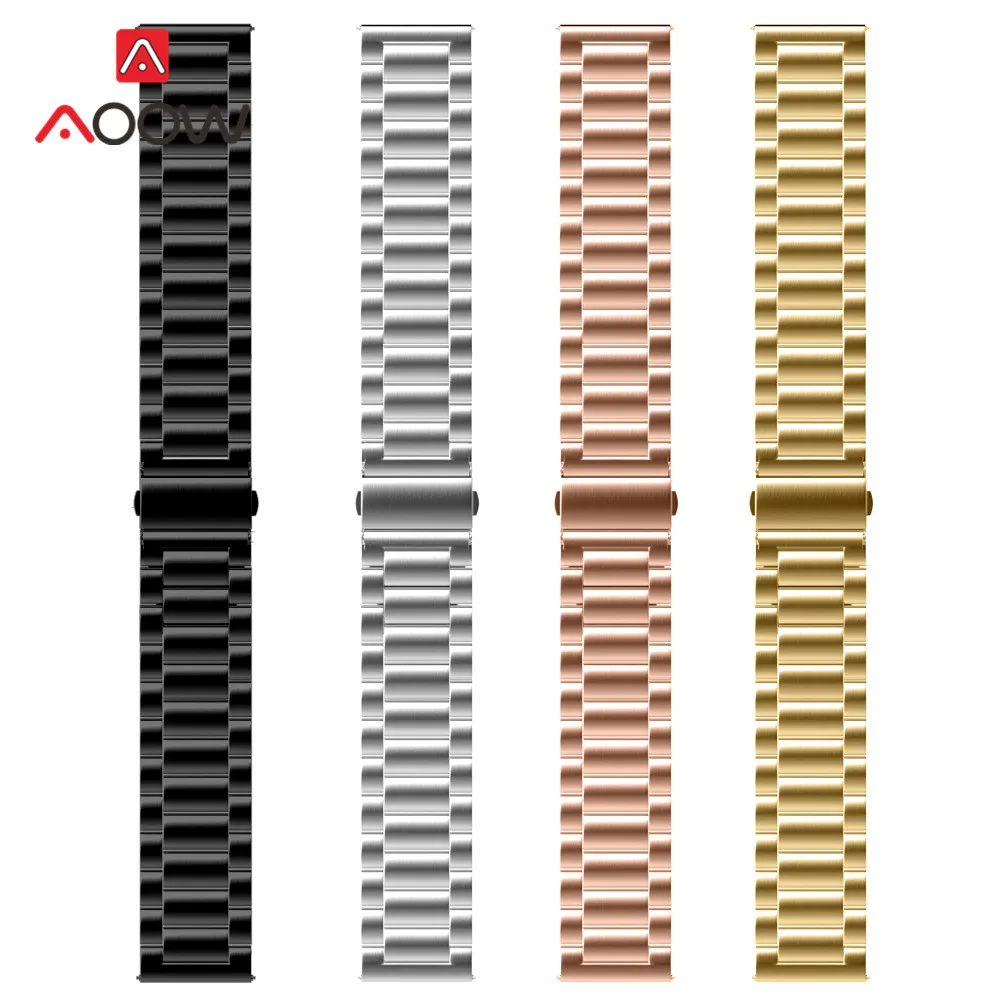 Ремешок для часов из нержавеющей стали с 3 стрелками 18 мм 20 22 Samsung Galaxy Watch 42 46