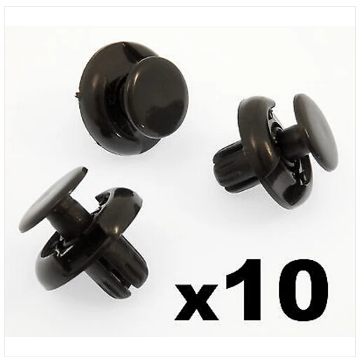 

10x For Mitsubishi Plastic Rivet Trim Clips for Bumpers Splashguards Wheelarch Liner