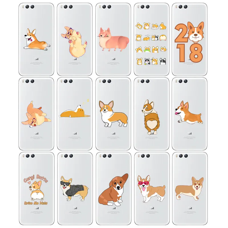 DREAMFOX L510 Corgi Soft TPU Silicone Case Cover For Xiaomi Redmi Note 3 4 5 Plus 3S 4A 4X 5A Pro Global |
