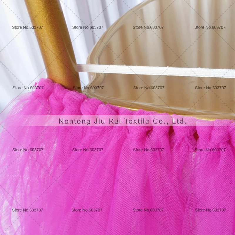 5pcs New Desgin TuTu Tulle Chiavari Tutu Chaiur Skirt Wooden Chair Cover For Birthday Use Party | Дом и сад
