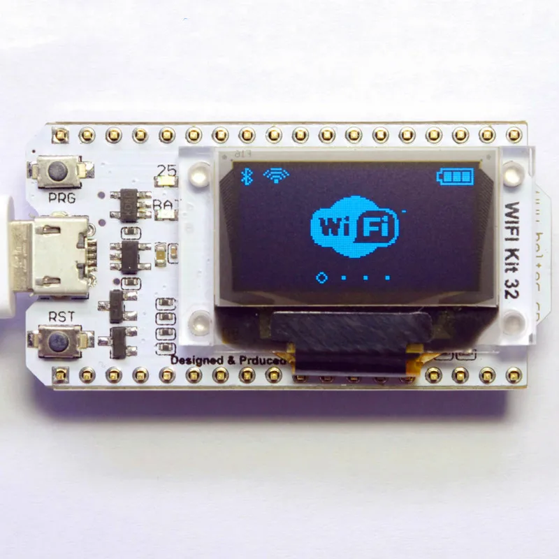 ESP32 Bluetooth wi-fi-комплект OLED синий 0,96 дюймовый дисплей модуль CP2102 32M Flash 3,3 V-7 V сетевая макетная карта для Arduino