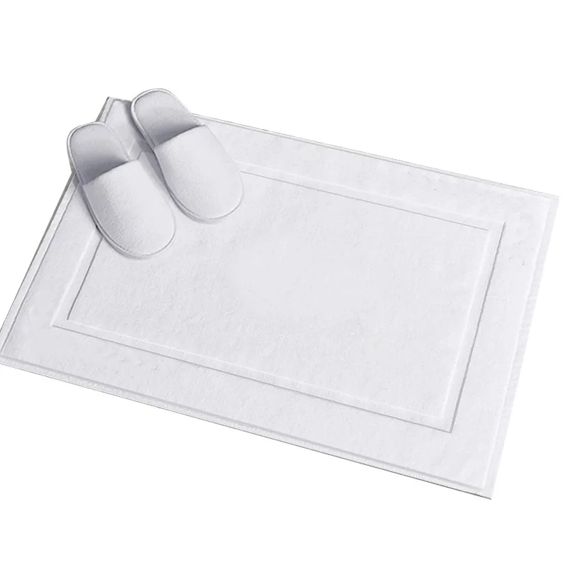 Hotel White 32 Lines Cotton Jacquard Thickened 450 Grams Towel Quality Bathroom Floor Mat Thicken High Grade Door Mat|Коврик| |