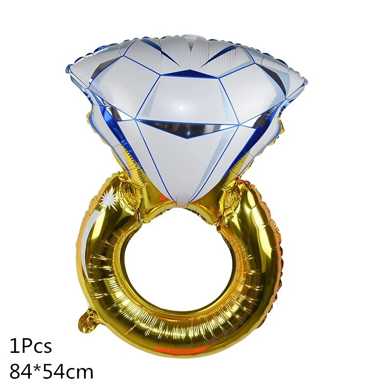 Medium Diamond Свадебный воздушный шар из фольги, воздушный шар для жениха, невесты, любви, свадебные украшения, девичник, вечерние, на День святого Валентина, вечерние принадлежности для взрослых - Цвет: Medium Diamond