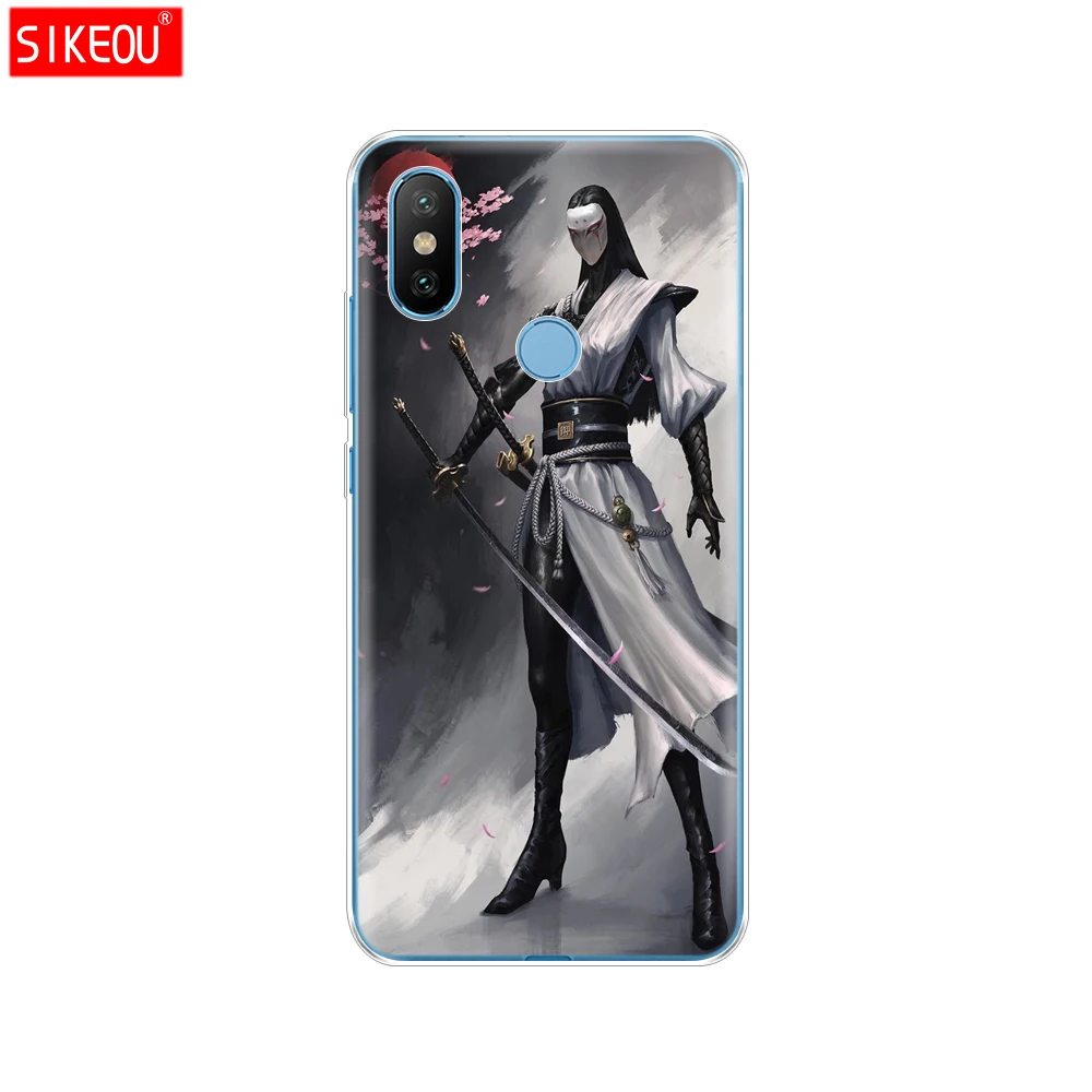 Силиконовый чехол для Xiaomi Mi 8 8SE A1 A2 5 5S 5X 6 Mi5 MI6 NOTE 3 MAX Mix 2 2S японский самурайский