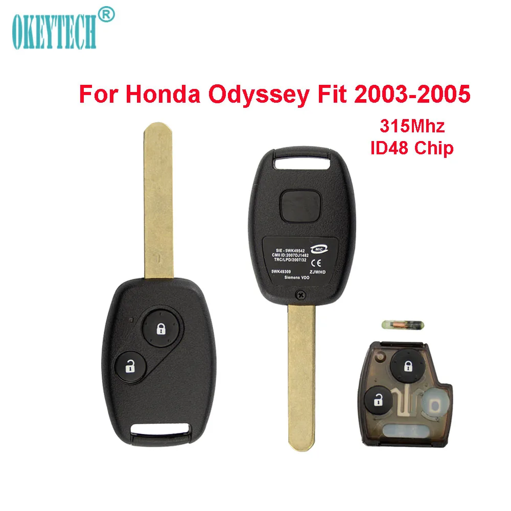 OkeyTech для Honda 315Mhz ID48 чип Авто пульт дистанционного управления автомобильный