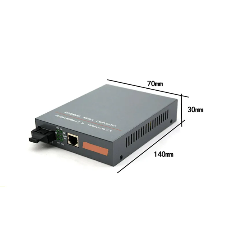 

1 Pair Fiber Transceiver Optical Fiber Media Converter Gigabit Fiber Optic Transceiver 20KM SC 1000M Single Fiber Converter