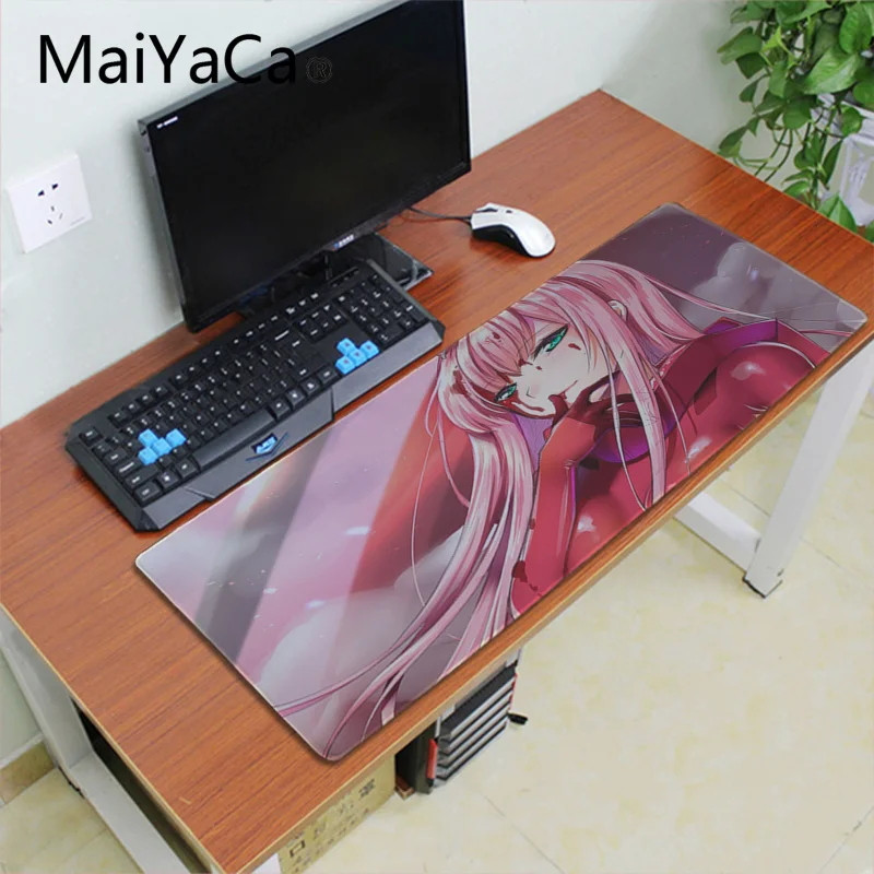 Maiyaca darling in the franxx резиновый коврик для мыши на стол игровой коврик для мыши для ноутбука ноутбук большой коврик для мыши геймер Настольный коврик