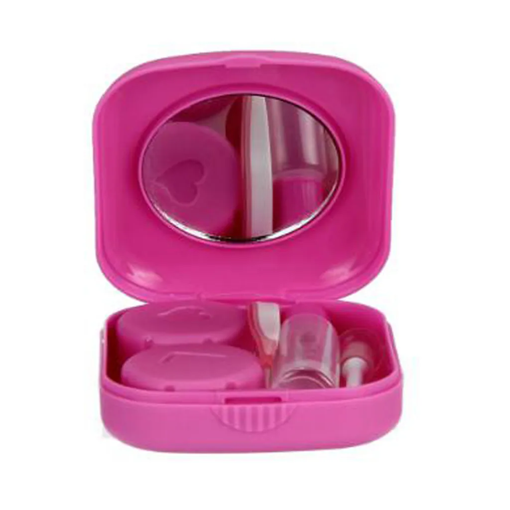 Cover Travel New Cute Mini Contact Lens Easy Carry Case Travel Kit Kit Easy Carry Lenses Protector Container