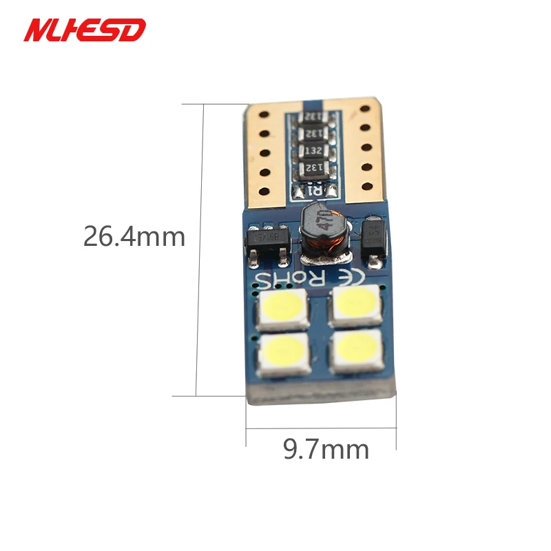 10 шт. T10 8SMD светодиодный 3030 SMD двухсторонний широкий светильник Подсветка