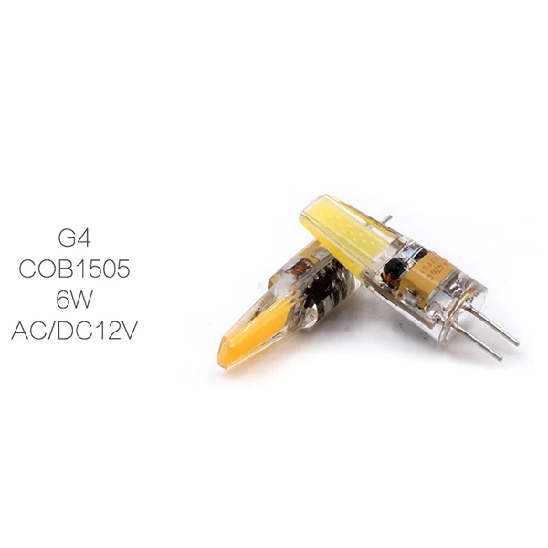 10 шт./лот G4 G9 E14 светодиодный светильник AC/DC 12 V AC220V, 6 Вт, 9 Вт, высокое качество светодиодный G4 COB светодиодный лампы, люстры лампы замена галогеновой лампы - Испускаемый цвет: 1505  ACDC12V