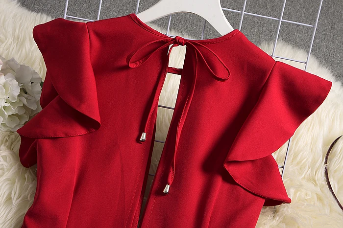 Женский комбинезон ALPHALMODA однотонный прямой длинный с глубоким v образным вырезом