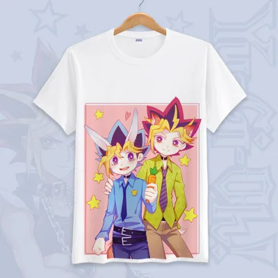 Ю-Ги-ой! Yu Gi Oh Косплей летние футболки унисекс с короткими рукавами мультфильм футболки Топы больших размеров - Цвет: 29