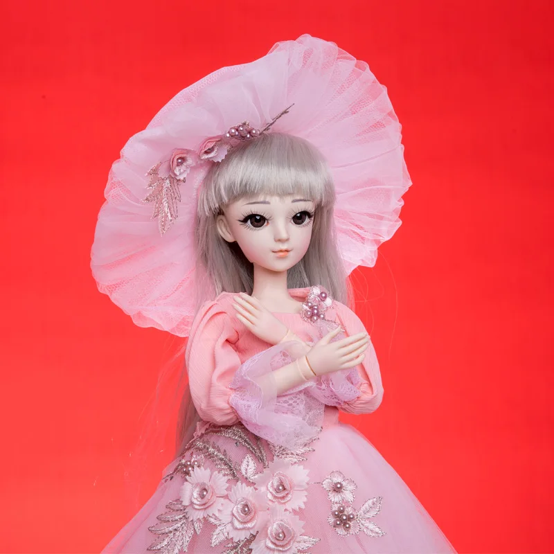 

Princess anna 1/3 60CM BJD doll DIY fashion wig doll dressed princess doll girl Toys
