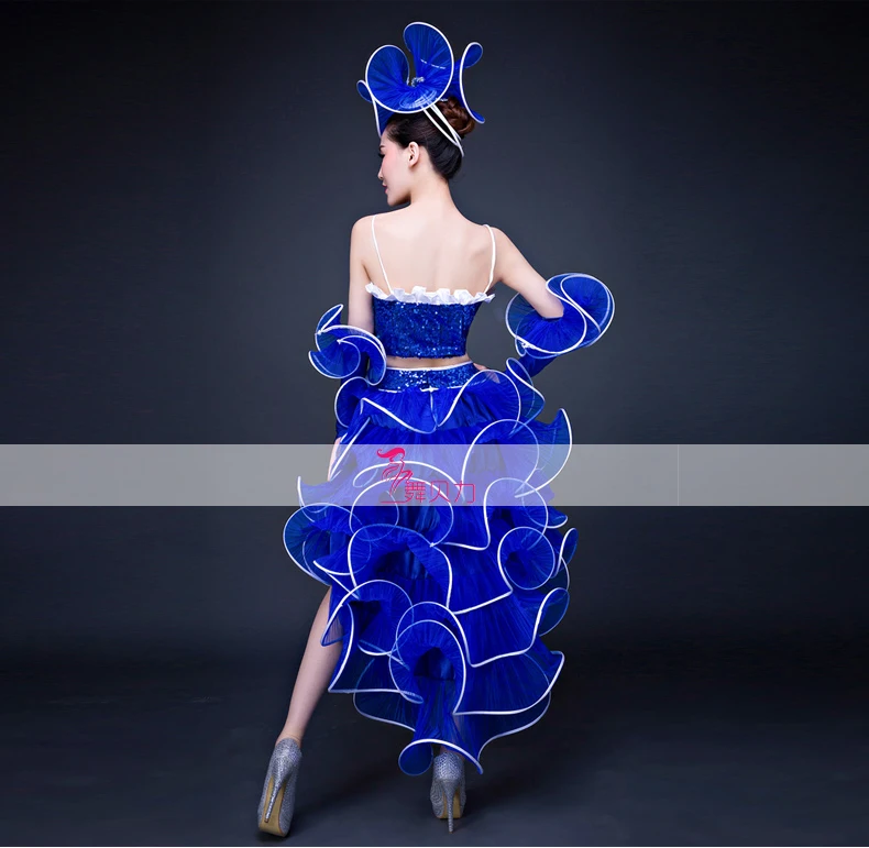 (Топ + скрит манжета) женский костюм танцевальные костюмы для джазовых танцев