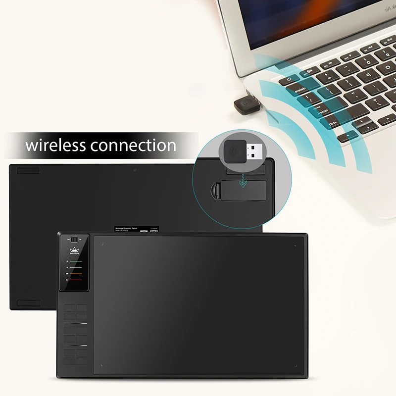 Беспроводной цифровой планшет HUION Giano WH1409 профессиональный графический для