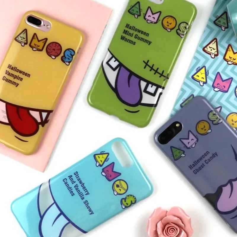 Милый Мультфильм Маленькие Монстры Большой Рот мягкий тпу Случае покрытия для