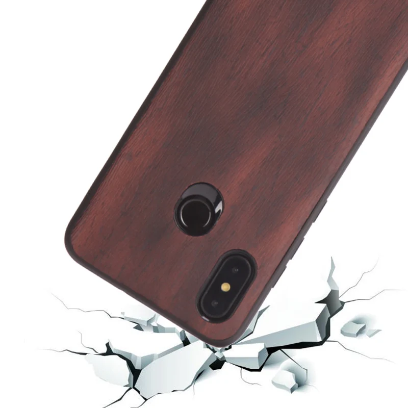 Импортный кожаный чехол для телефона с деревянным лицевым покрытием Xiaomi mi 8