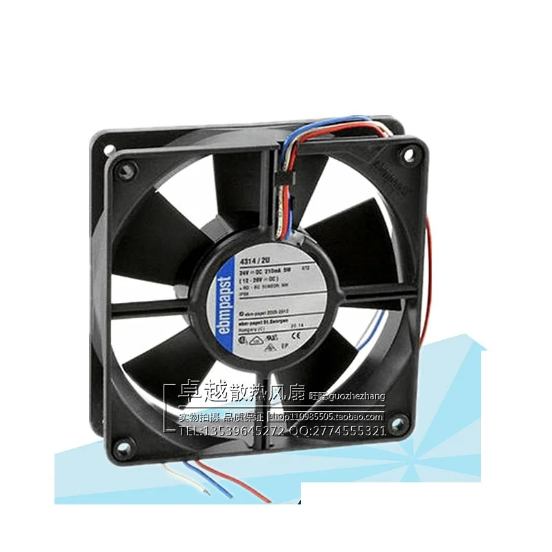 

Новый оригинальный 4134/2U DC24V 5 Вт 12032 мм 3-проводной высококлассный охлаждающий вентилятор