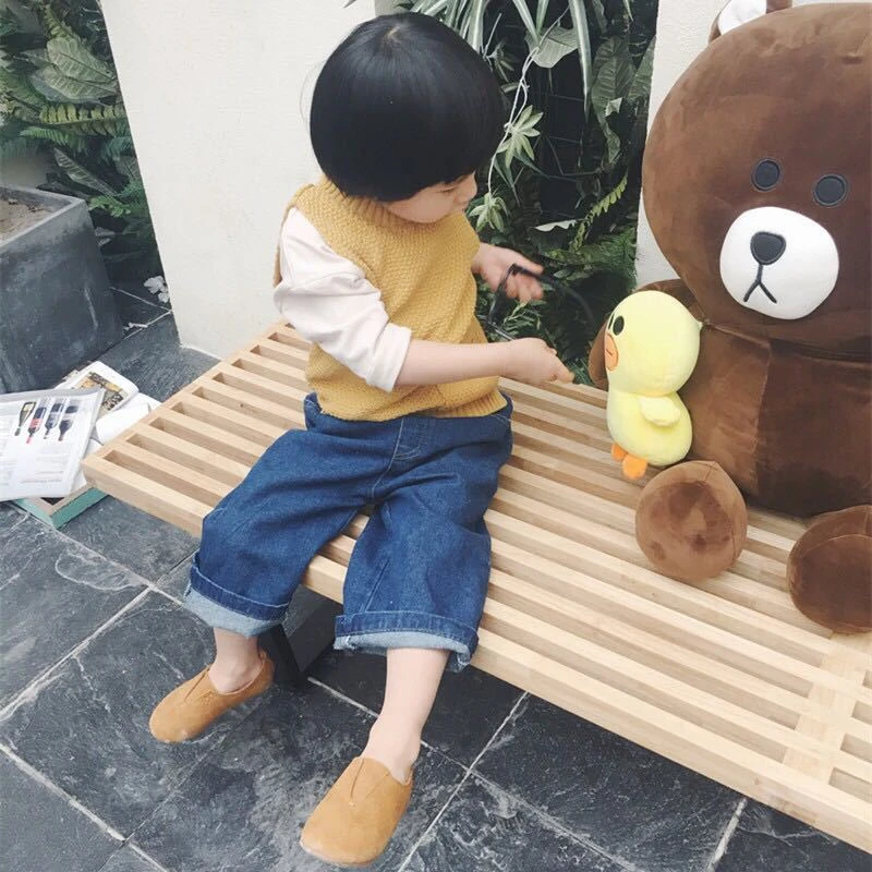 Джинсовые широкие брюки для маленьких девочек Повседневные детские штаны От 0 до