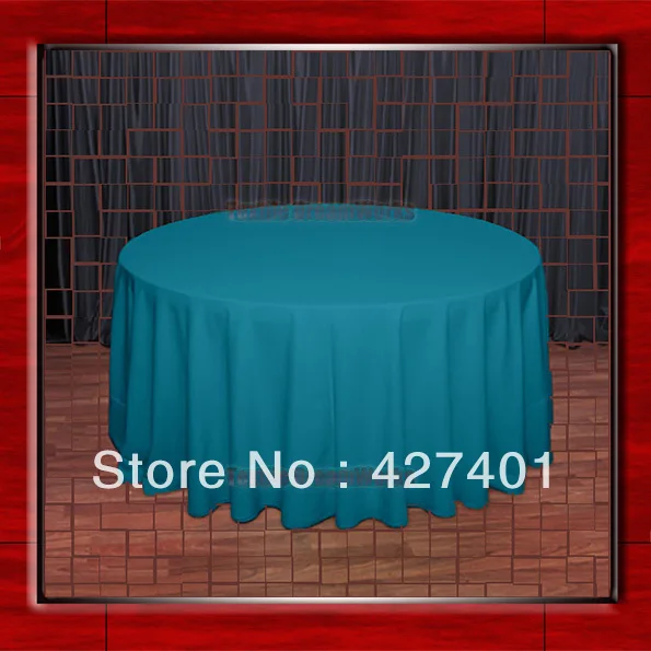 Горячая продажа 108 &quotR Teal 210GSM полиэстер Обычная Скатерть для свадебных