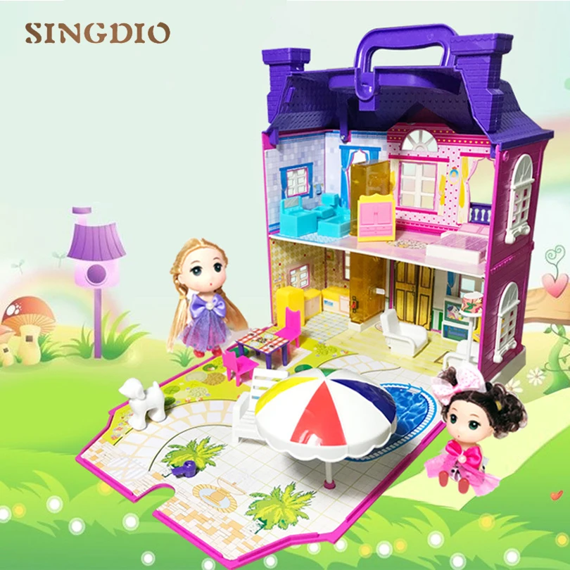 Новый музыкальный светодиодный светильник сделай сам кукла маленькая вилла