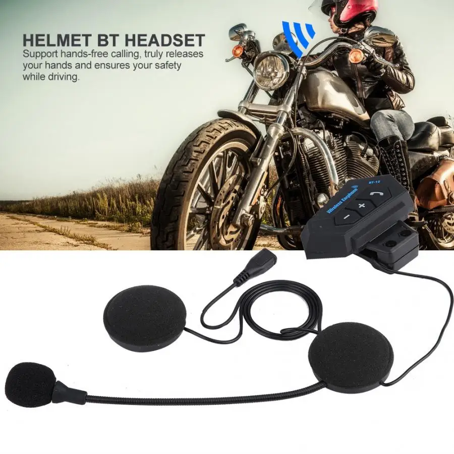 BT V4.1+ EDR мотоциклетный шлем BT гарнитура наушники колонки Поддержка Hands-free вызова для ответа отклонения подвешивания