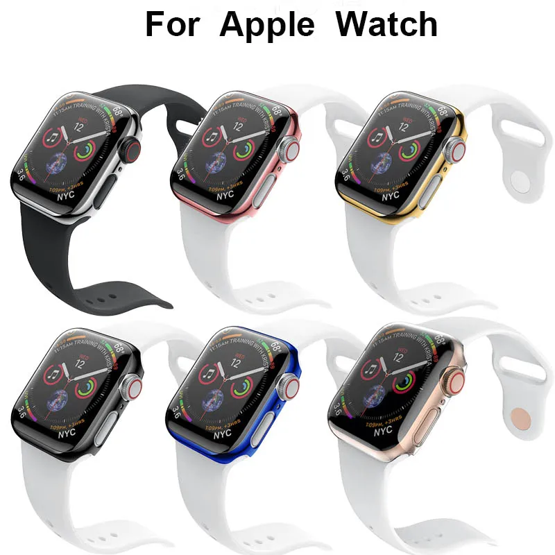 Защитный чехол из поликарбоната для Apple Watch band 40 мм 44 аксессуары смарт-часов iwatch