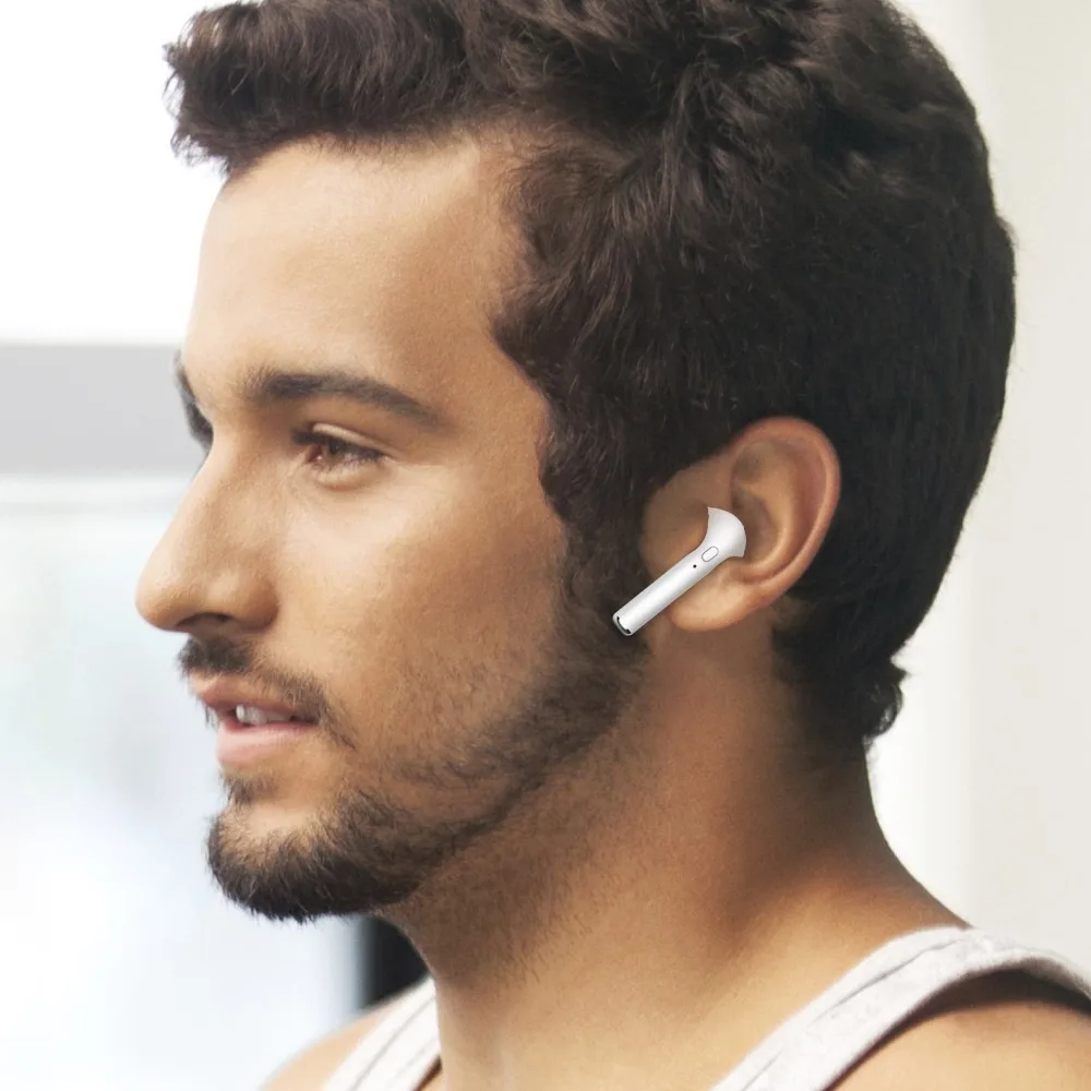 I7 Беспроводной наушники bluetooth наушники-вкладыши невидимые вкладыши с микрофоном