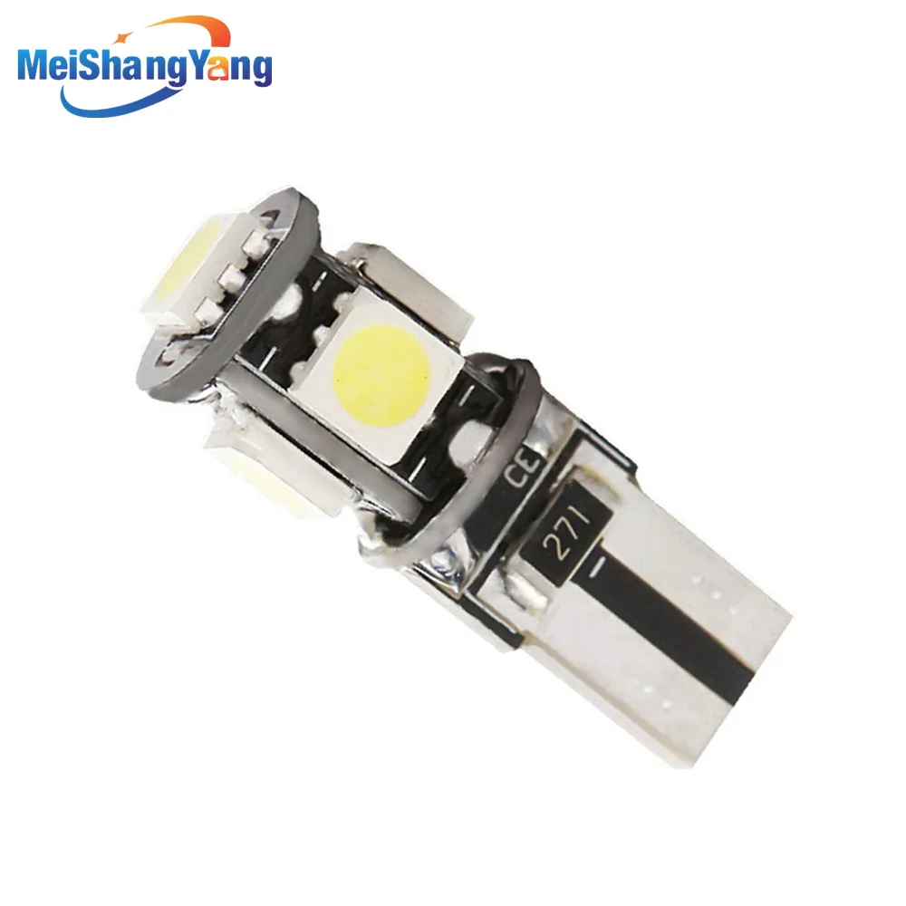 T10 5 SMD чистый белый CANBUS OBC без ошибки автомобильный W5W светодиодный светильник 501