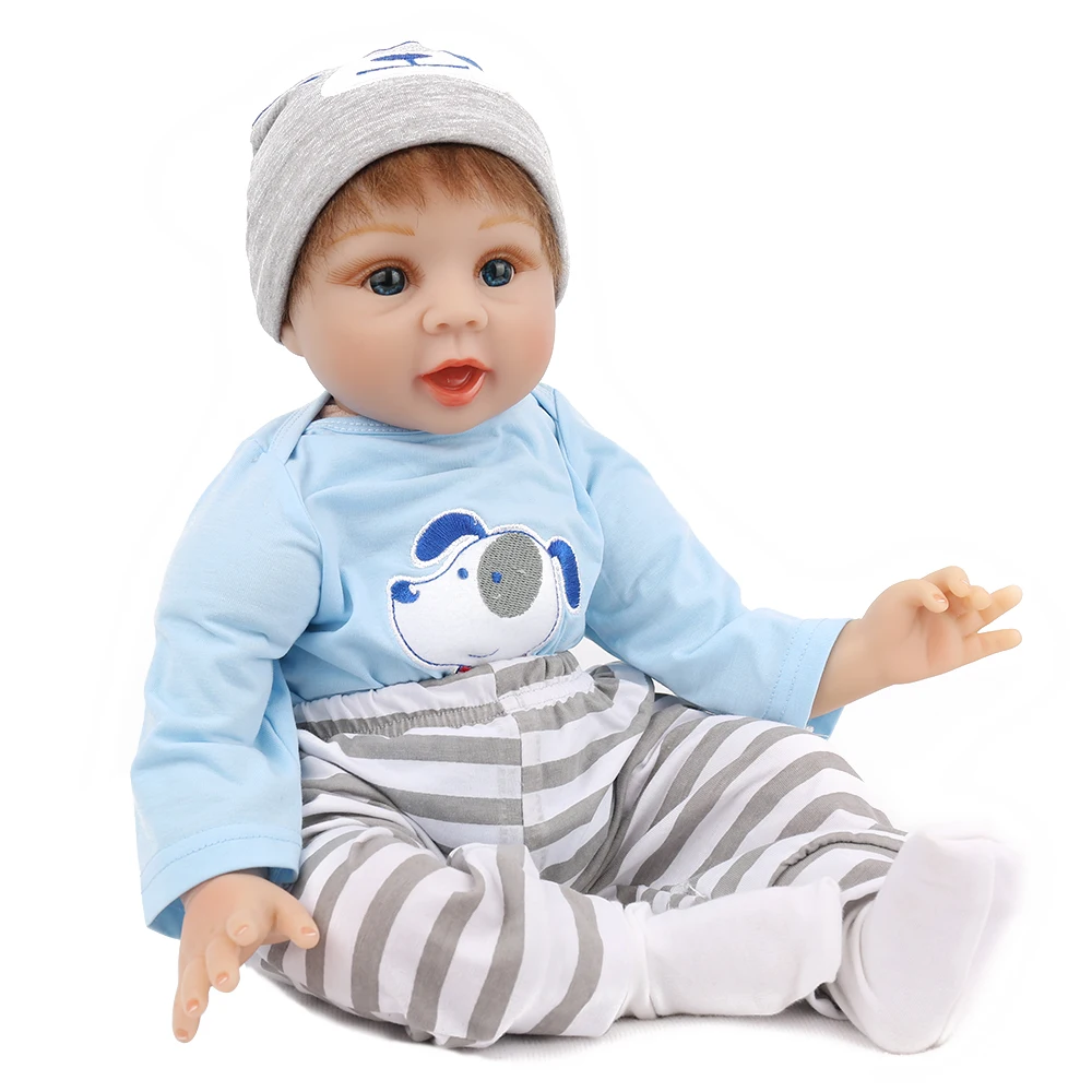 NPKDOLL 18 дюймов кукла возрожденная Boneca Babe силиконовый реалистичный подарок для
