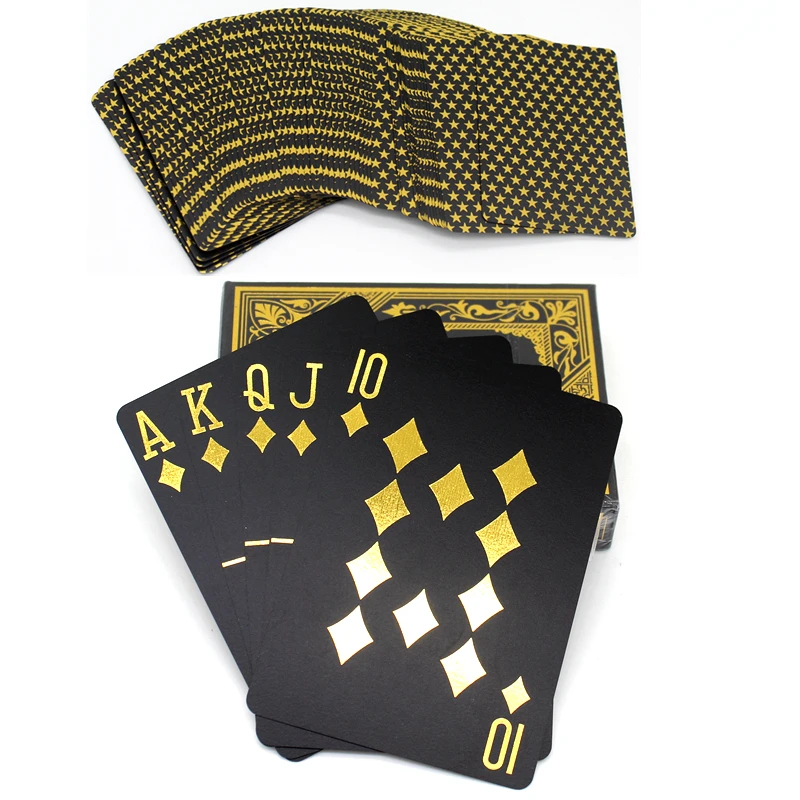 

Игральные карты Gold Star Design, качественные пластиковые ПВХ водонепроницаемые игральные карты, креативный подарок, прочный покер