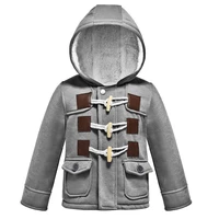baby boys jacket autumn winter warm cotton kids jacket leisure zipper three breasted buckle hooded coat 1 5 year old kid clothes