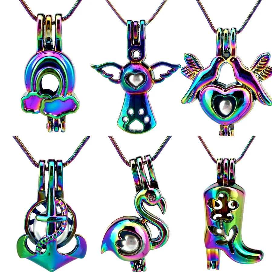 22 ''змея цепи Радужная жемчужина клетка с крыльями ангела птица якорь сапоги