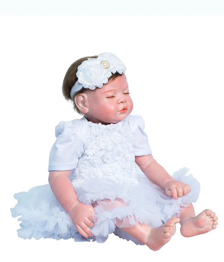 NPK 48 см Bebes Reborn силиконовая виниловая Детская кукла Boneca Игрушки Реалистичная