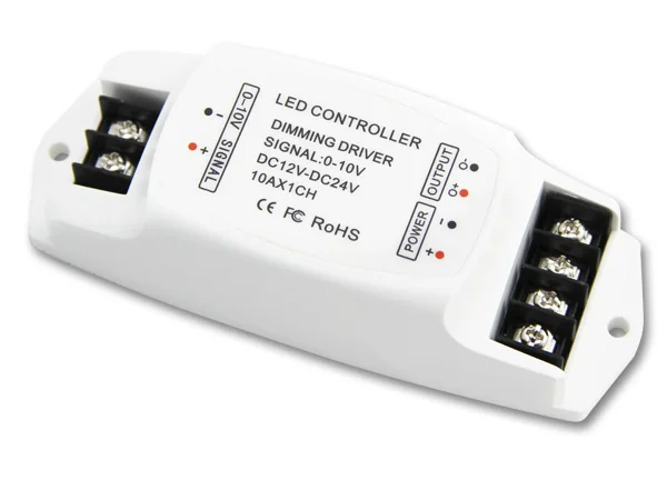 BC-330-10ACV 0-10V светодиодный драйвер затемнения DC12-24V вход 10A * 1CH выход | Лампы и
