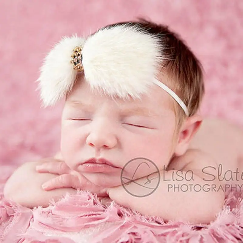 Ободок с бантиком из горного хрусталя резинки для волос аксессуары