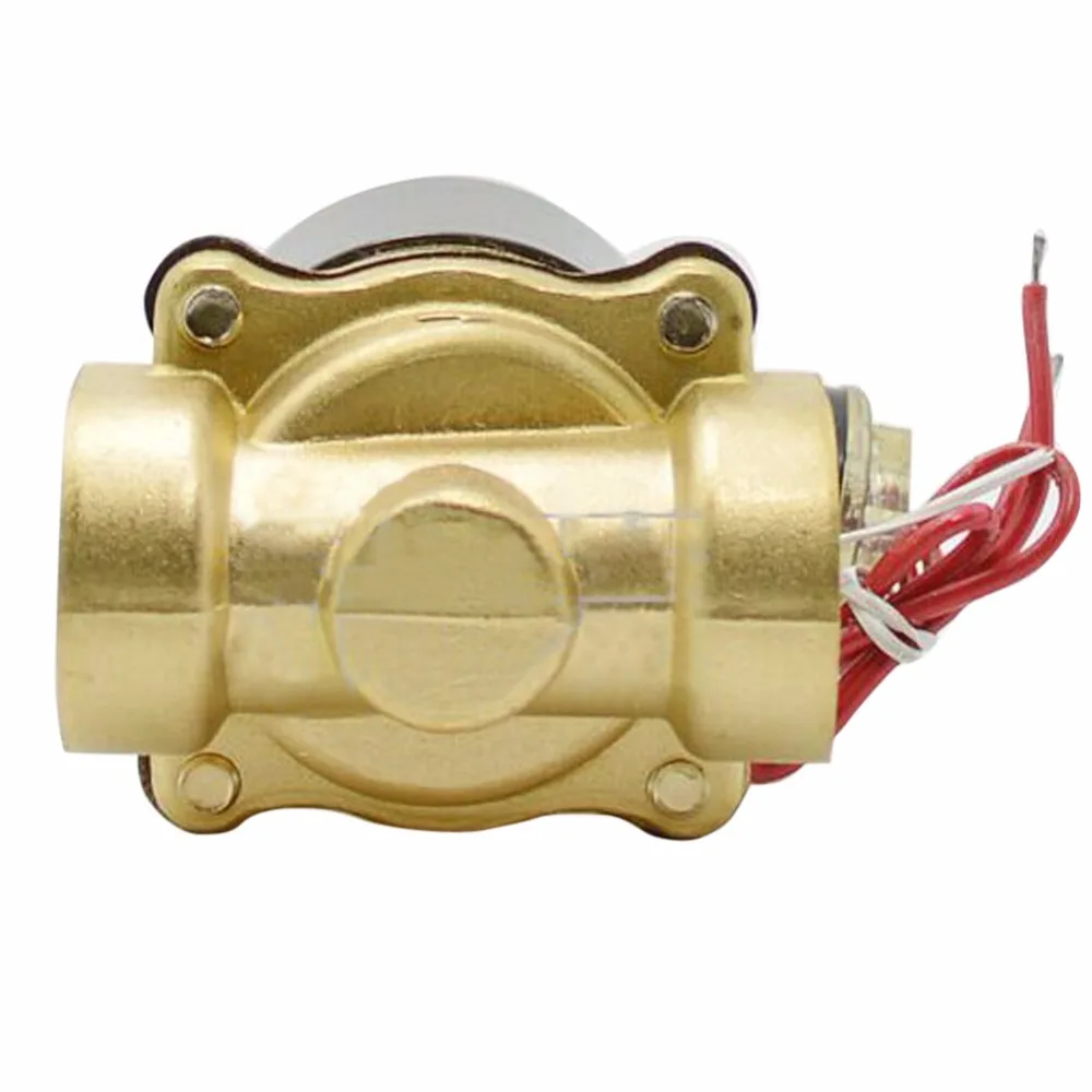 1 inch AC 220V Brass Electric Solenoid Valve Gas Water Fuel Air Solid Coil Pneumatic Normal Closed Alloy Power Tool | Инструменты