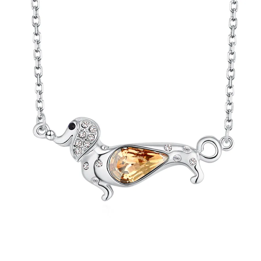 MS Betti на заказ милое ожерелье с подвеской для собак кристаллами Swarovski оригинал