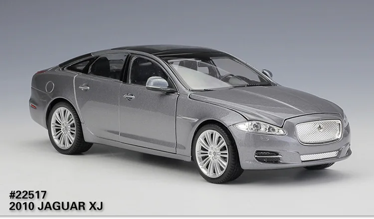 Welly 1:24 литая под давлением литая модель автомобиля игрушка для JAGUARed XJ с рулевым колесом управление передним колесом рулевая игрушка автомобиль для ребенка с коробкой