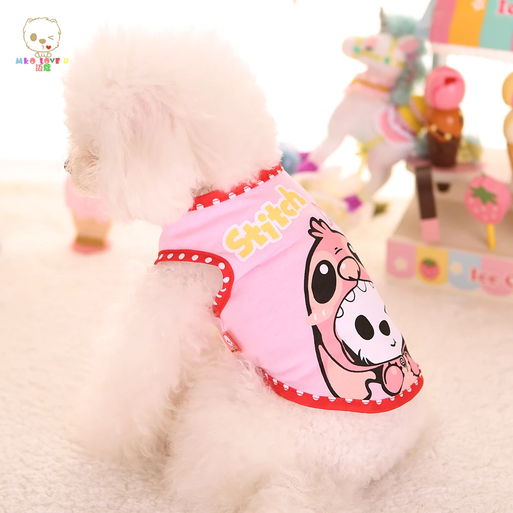 Новая одежда для маленькой собаки футболка из 100% хлопка жилет с рисунком кота