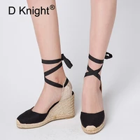 white wedges shoes for women sandals plus size high heels espadrilles summer shoes chaussures femme platform sandals 2019 black