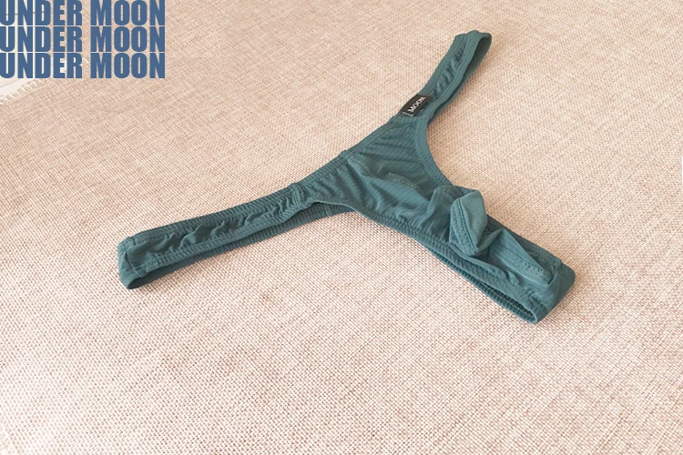 Ультратонкие нейлоновые мужские пикантные стринги нижнее белье плотный Мужской