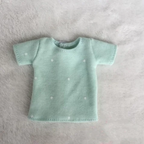 green shirt Синие джинсы, повседневная одежда, Одежда для куклы Blythe, детская игрушка, трапециевидная юбка для Blyth кукла licca, одежда 1/6, аксессуары для кукол - Цвет: green shirt