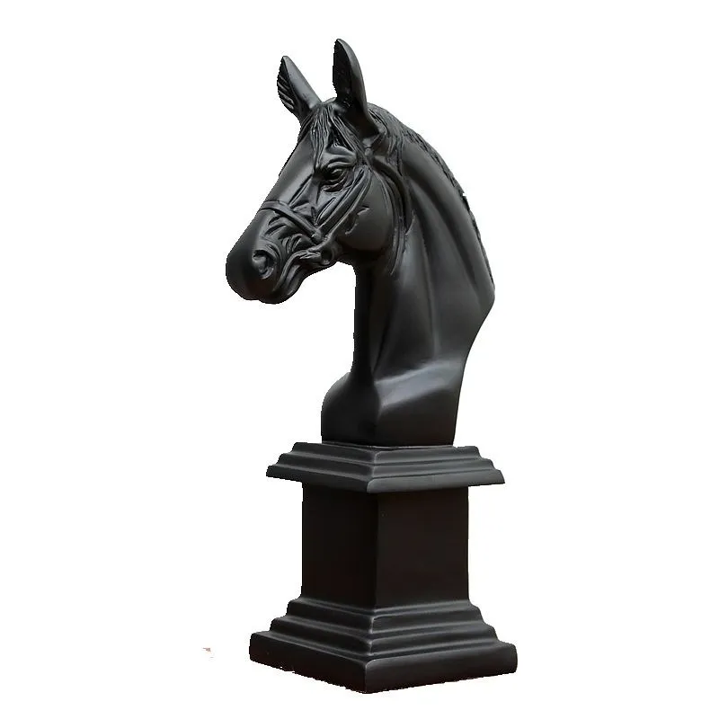

Horse Head Statues Animals Figurine Creative Resin Art&Craft Modern Simple Home Decoration Accessories Ornaments R657