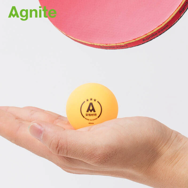 Agnite 2018 официальный 3 звезды мяч для настольного тенниса 6 шт. ABS двойной цвет 40 мм
