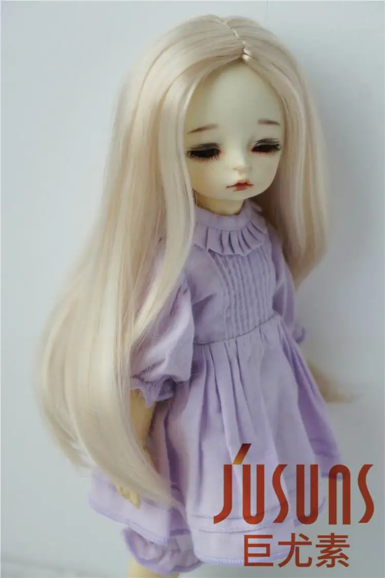 JD016 YOSD 1/6 BJD кукольные парики, модные длинные кудрявые парики, размер 6-7 дюймов, синтетический мохер, кукольные парики